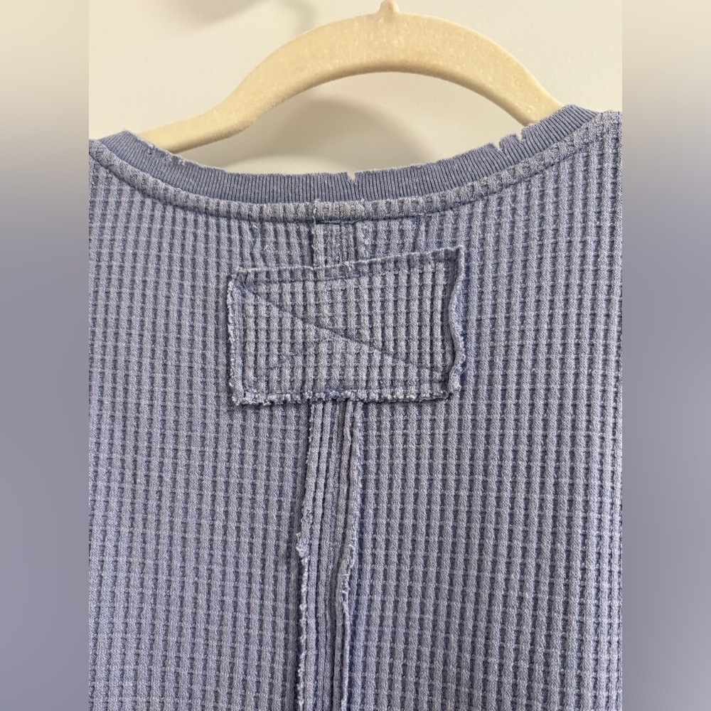 Free People, We The Free Lavender Waffle Knit Top - Picture 5 of 6
